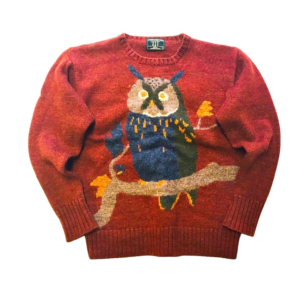 🍒 Owl Wool Sweater